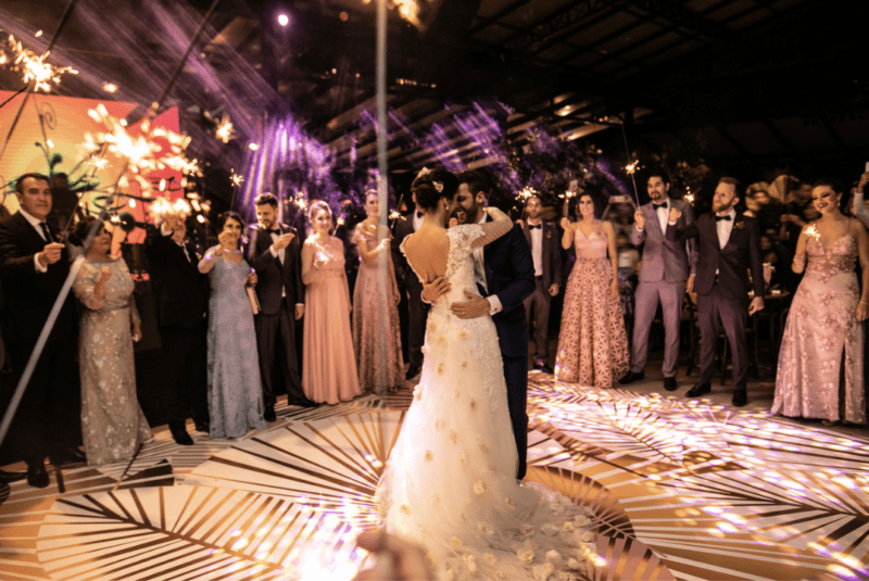 couple dancing at their wedding